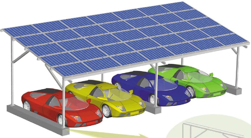 Single Row Carport Mounting System