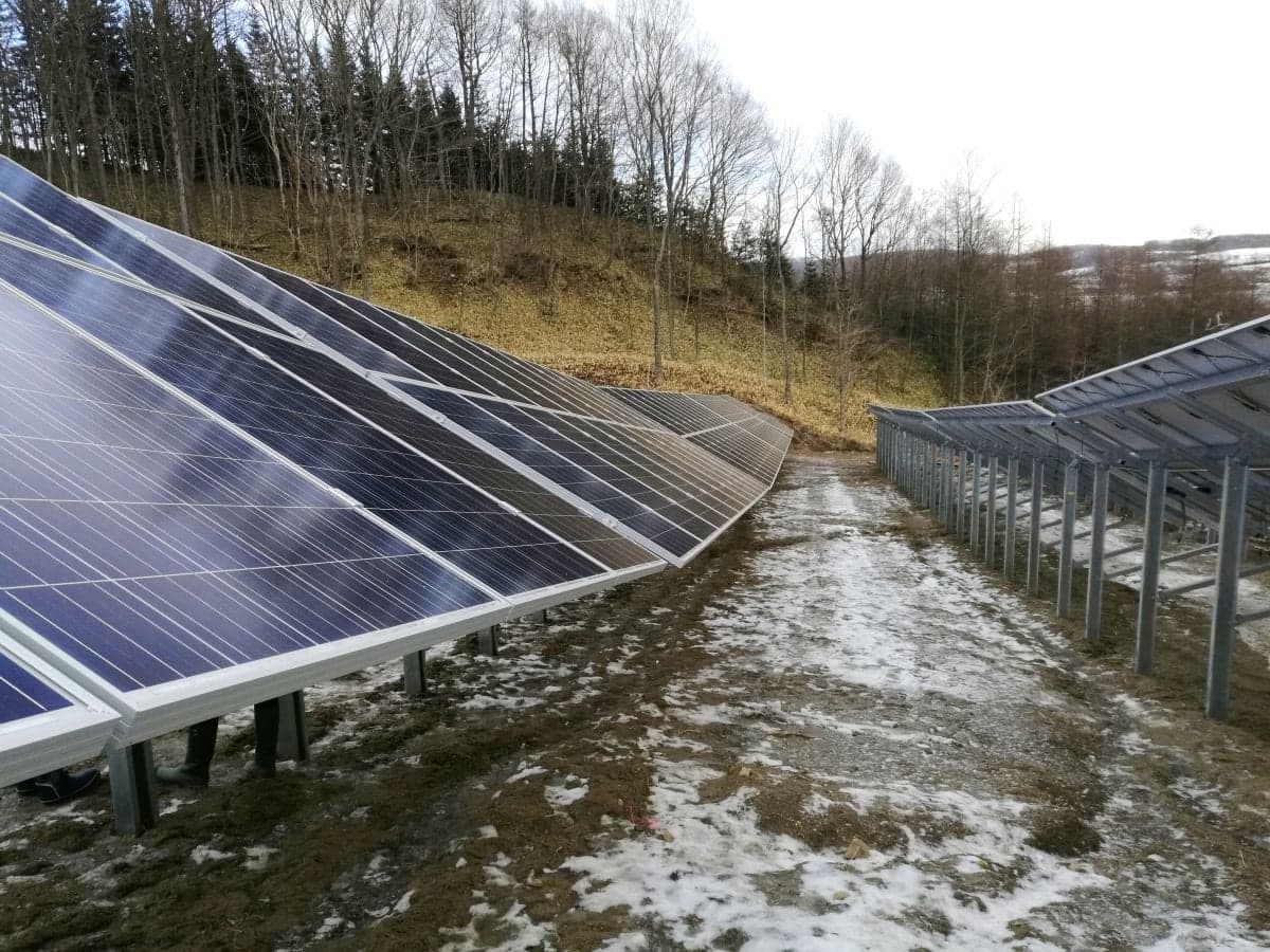 Alu-pile ground mounting system