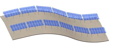 Aluminum ground mounting system-W type