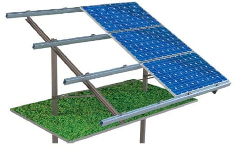 Single Pile Triple Landscape Mounting Systems