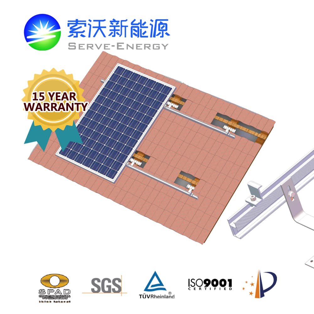 Tile Roof Aluminum PV Mounting System