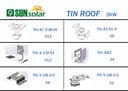 3KW Tin Roof Mounting System