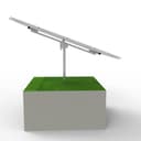 AS Single Pole Steel Solar Ground Mounting Structure