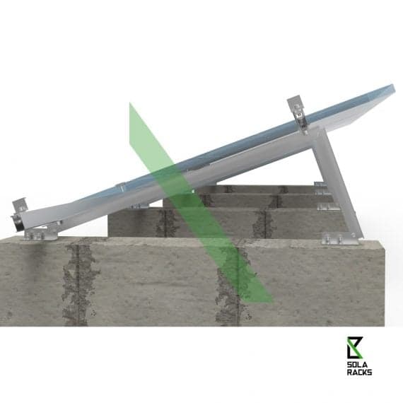 Base line free triangle mounting system