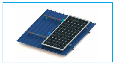 L Feet Trapezoidal Metal  Roof Solar Mounting S...