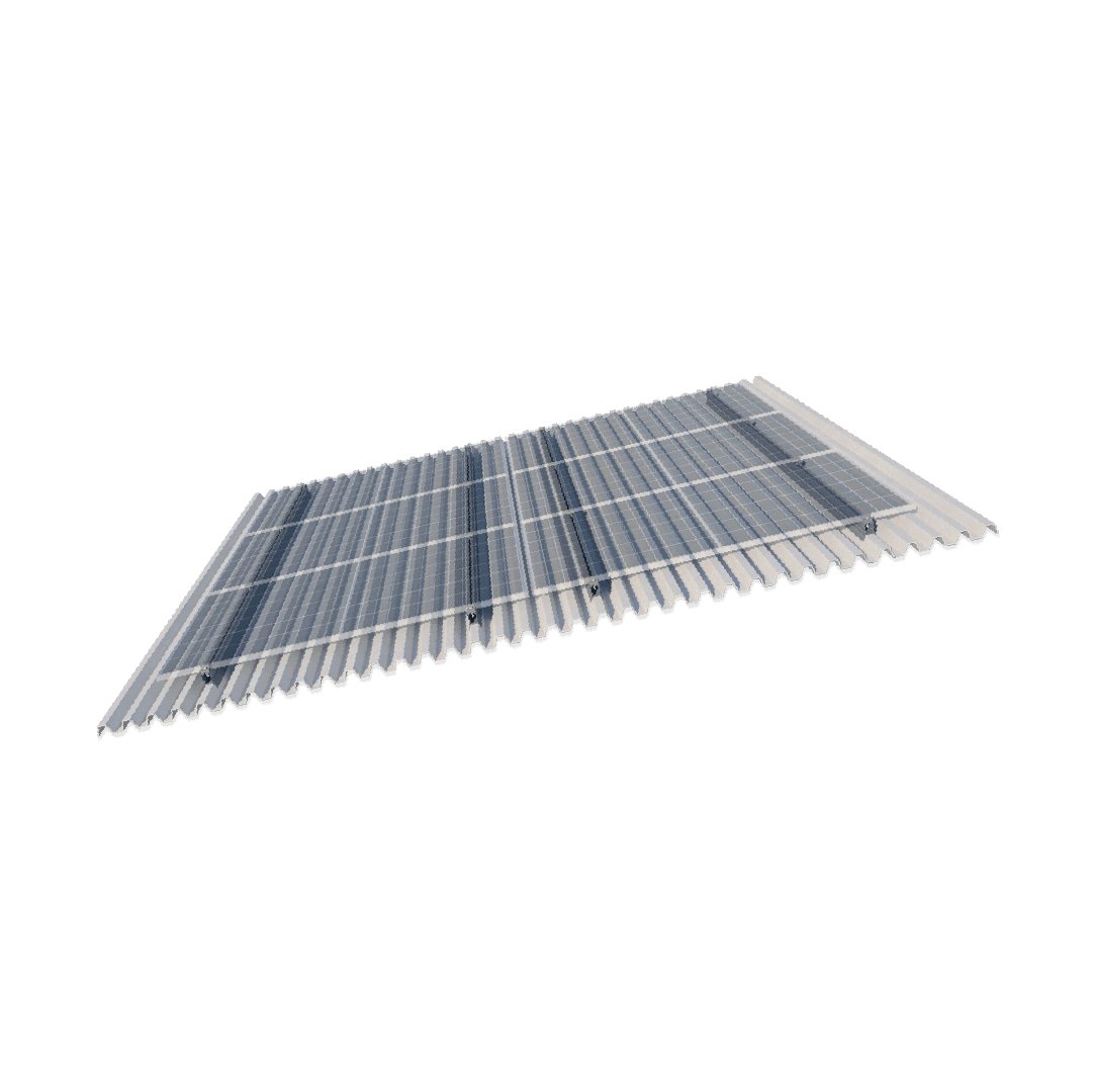 Pitch Tin Roof Mounting Structure