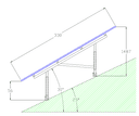 Adjustable Ground Mounting System for Steep Slopes