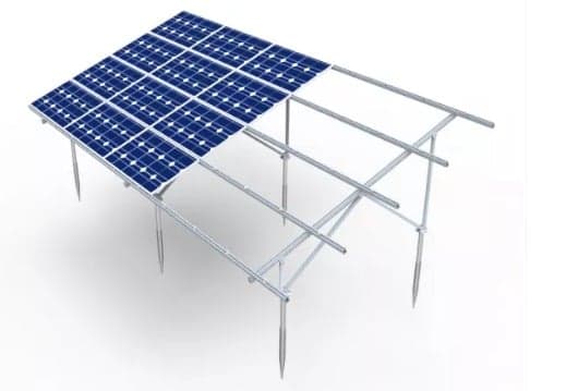 Double-Post Aluminum Ground Mounting System