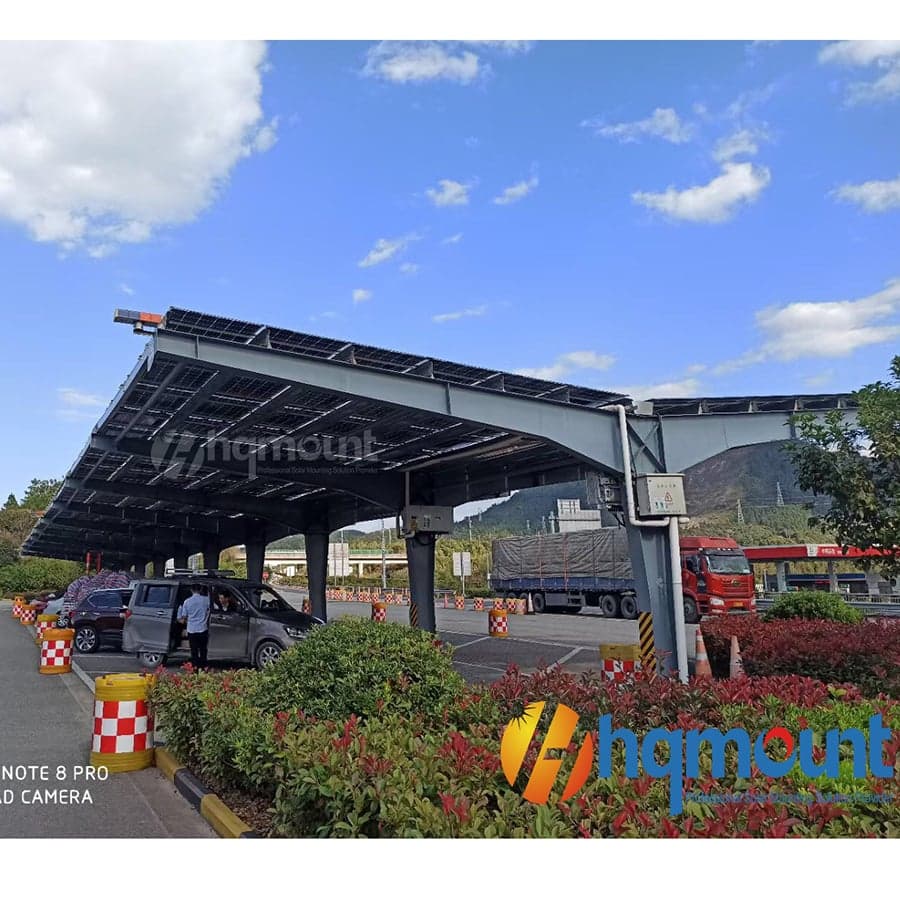 HQ-SCC01 Solar Carbon Steel Carport Mount