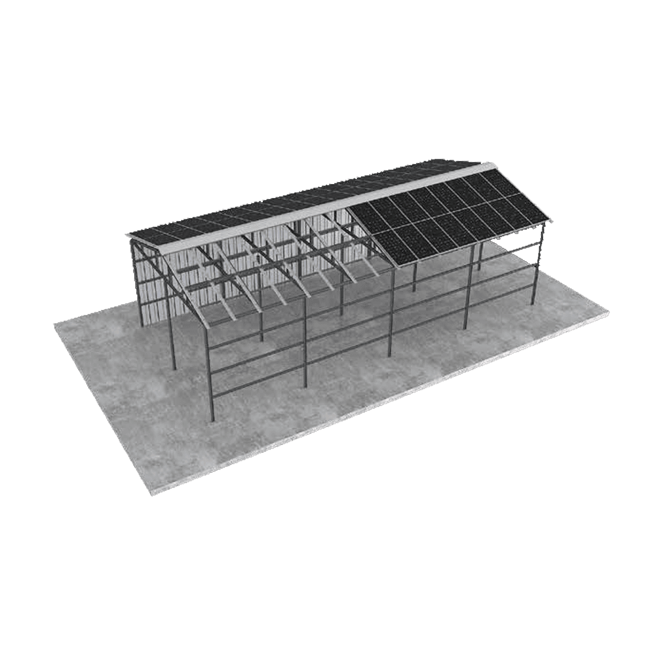 BIPV Roof Metal Structure