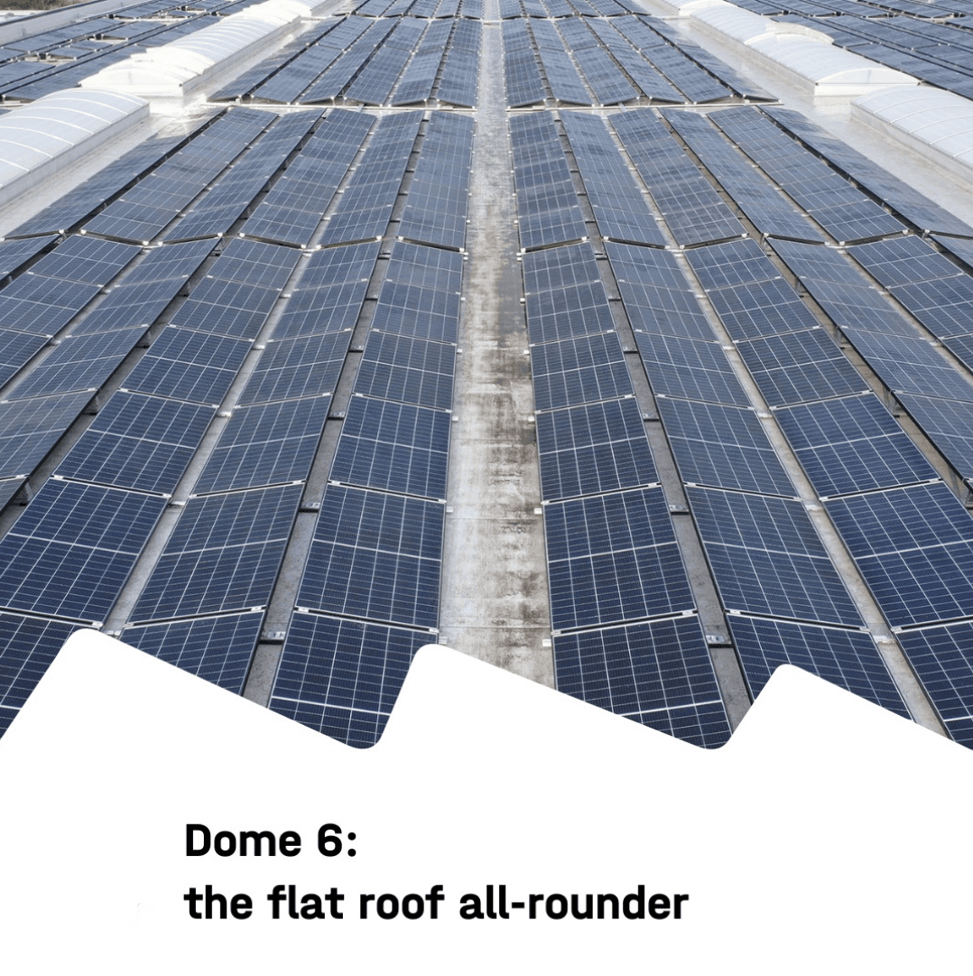 East to West Flat Roof Mount