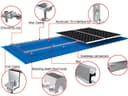 TonKor TSR-4 Color Steel Tile Roof Solar Rackin...