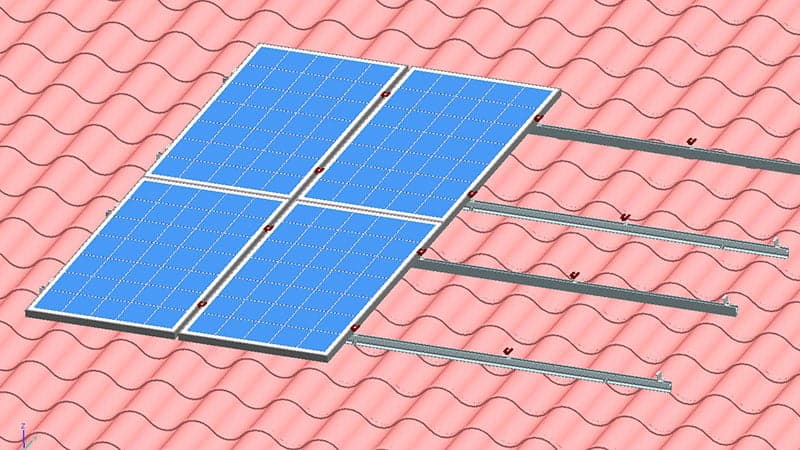 Pitched Tile Roof Mounting System