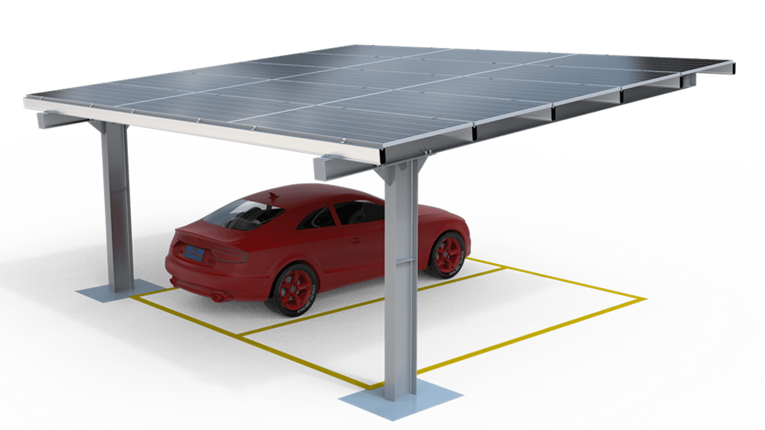 Straight Single Pole Carport Mounting System