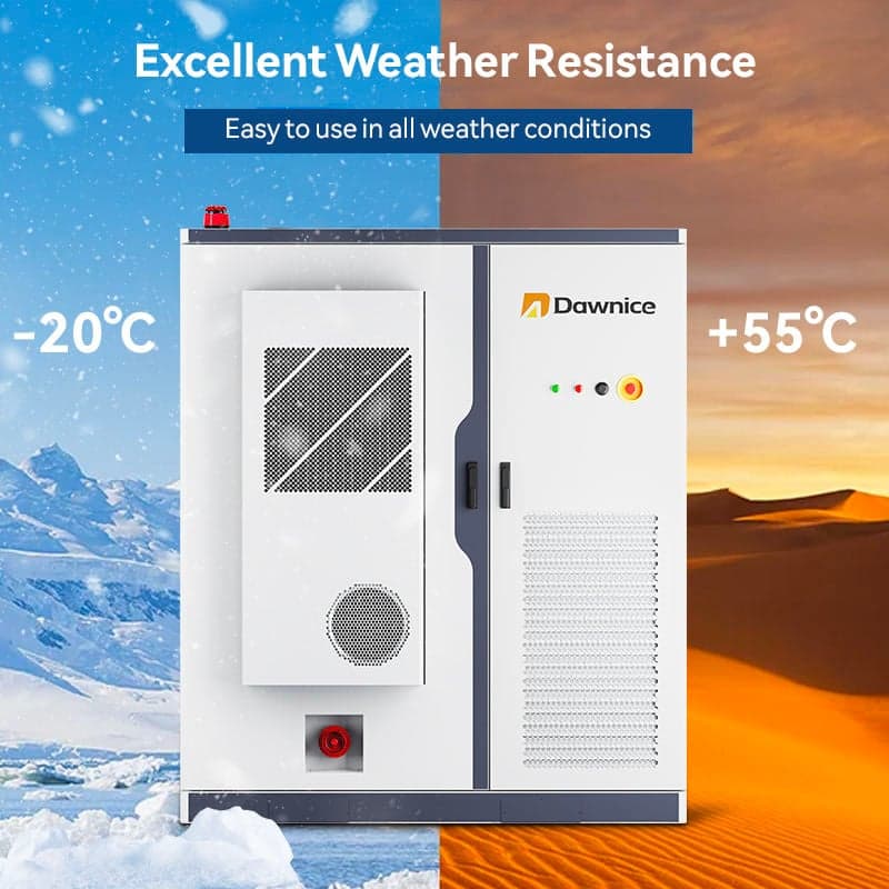 200kW 125kW LFP Lifepo4 Air Cooling for off & Grid Industrial Business Use