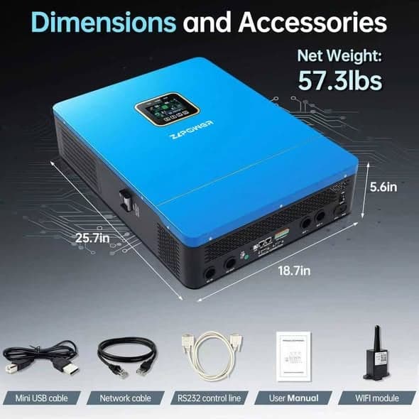 110V220V Split-Phase Hybrid Solar Inverter