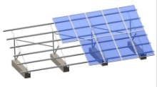 Aluminum Ground Mounting System - Single Slot U...