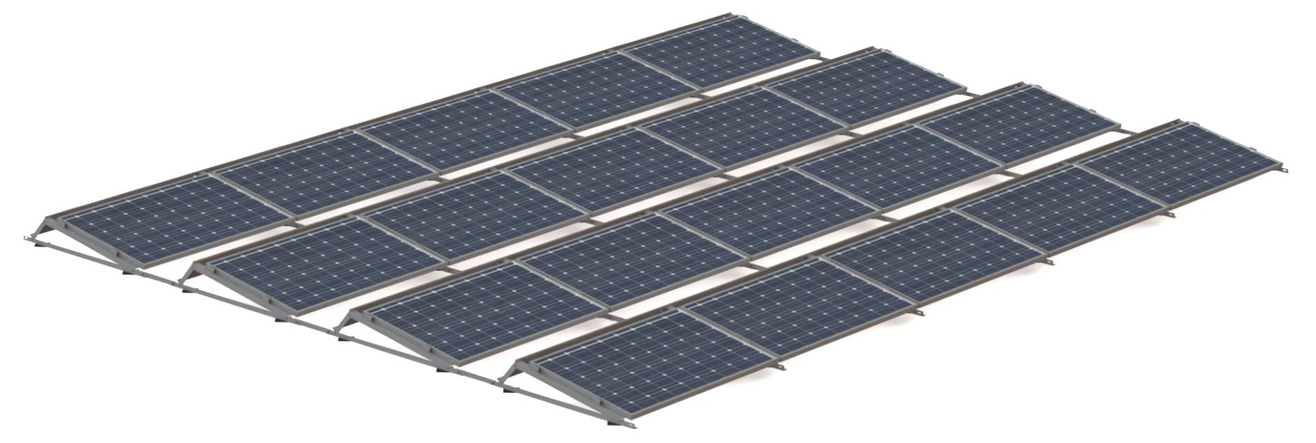 Flat Roof Aerodynamic South System 15° Short fo...