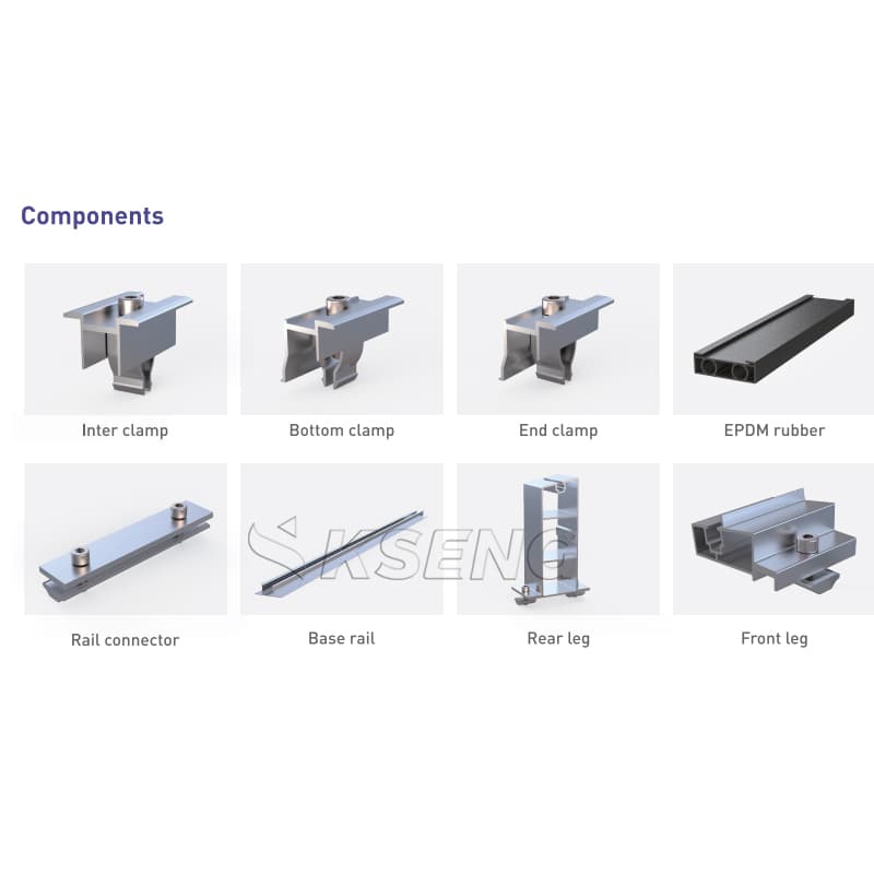 Ballasted Flat Roof Mounting System