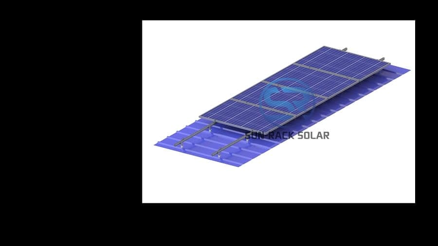 Adjustable Trapezoidal Clamp Metal Roof Mountin...