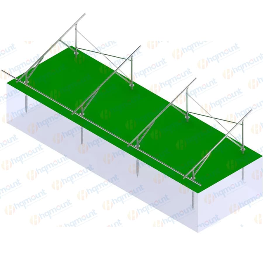 HQ-GT3 Hot Galvanized Solar Ground Mount Racking