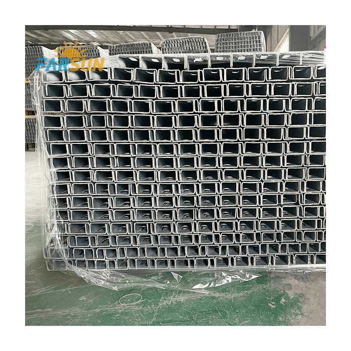 FS Steel Solar PV Ground Mounting Plants Zinc Coated Rack