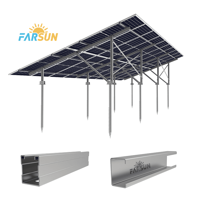 FS Zinc Plated Steel Mounting Structure System ...