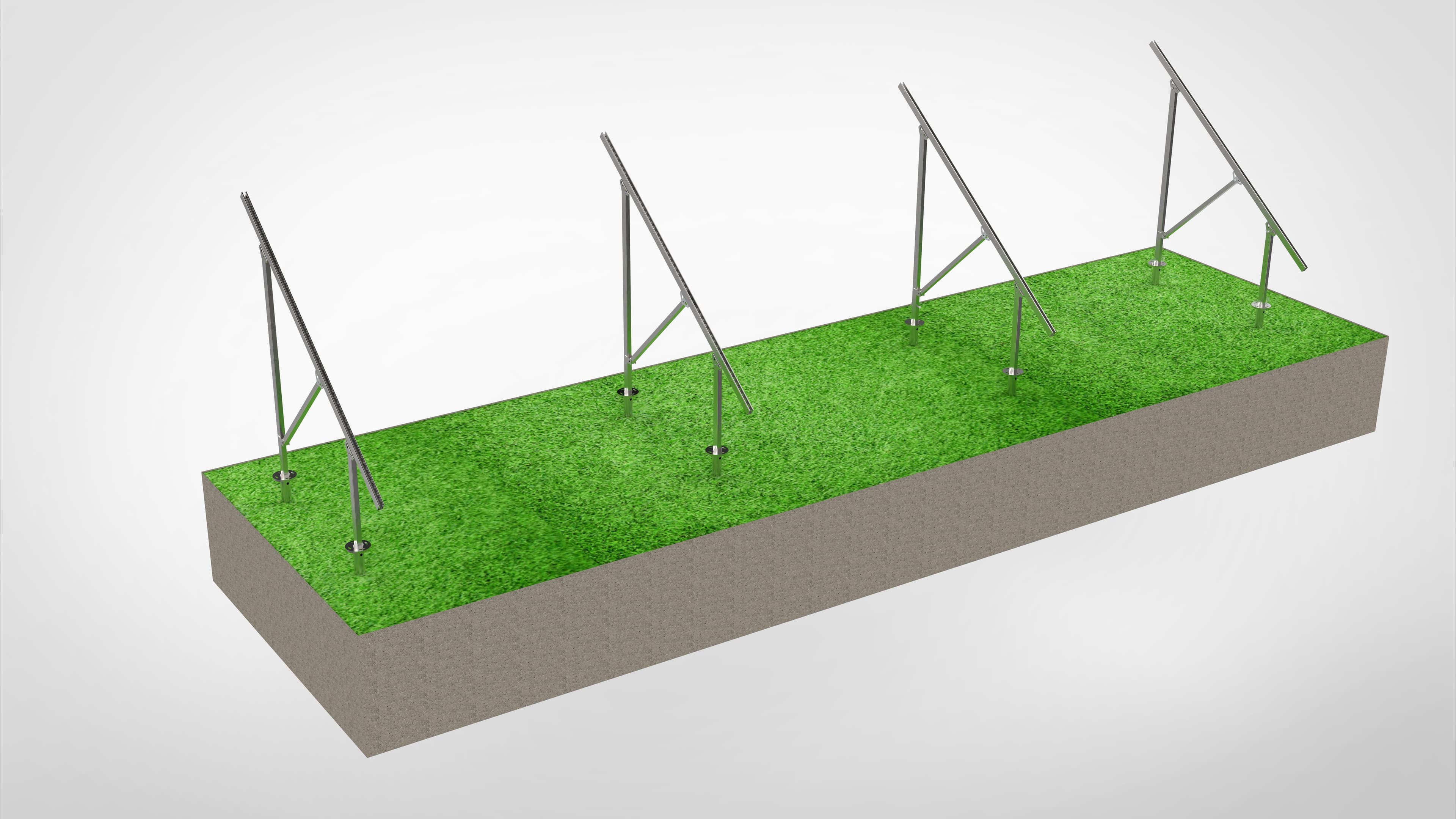 Ground Screw Foundation Steel Mount