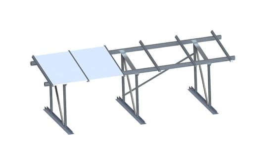 High Photovoltaic Aluminium Solar Mounting Stru...