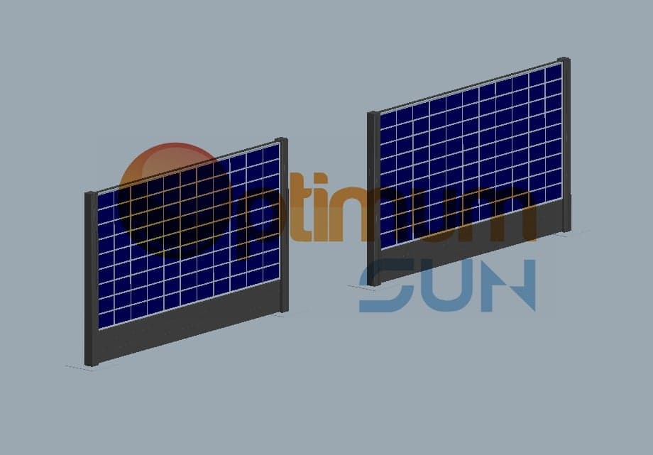 Vertical solar bracket