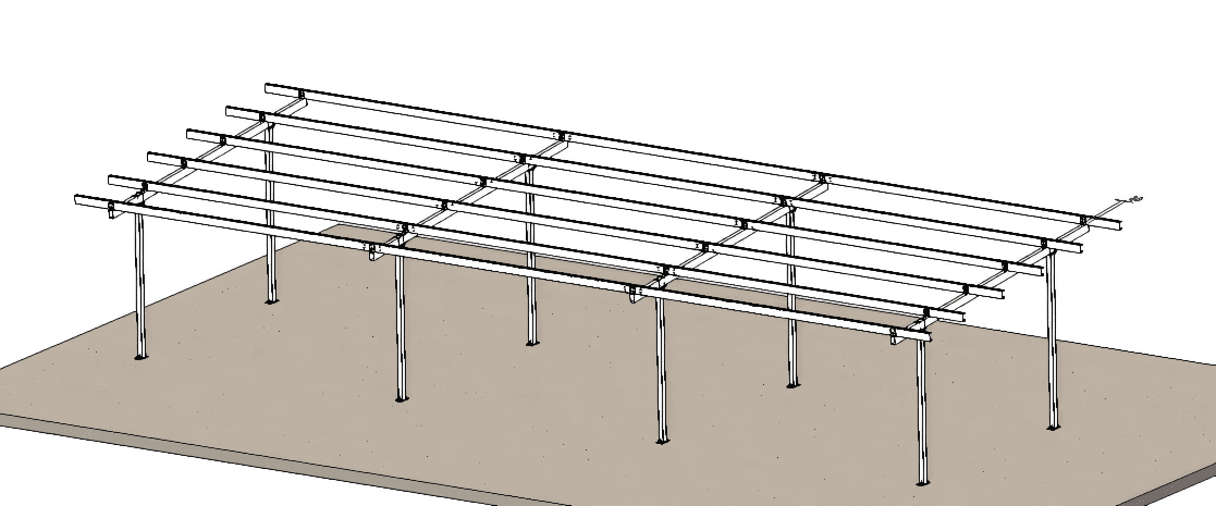 Four Post Solar Carport Mount