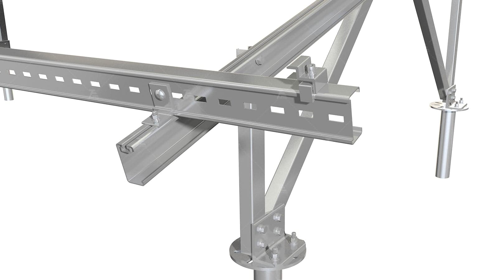 Hot Dip Galvanized Steel Solar Mounting System