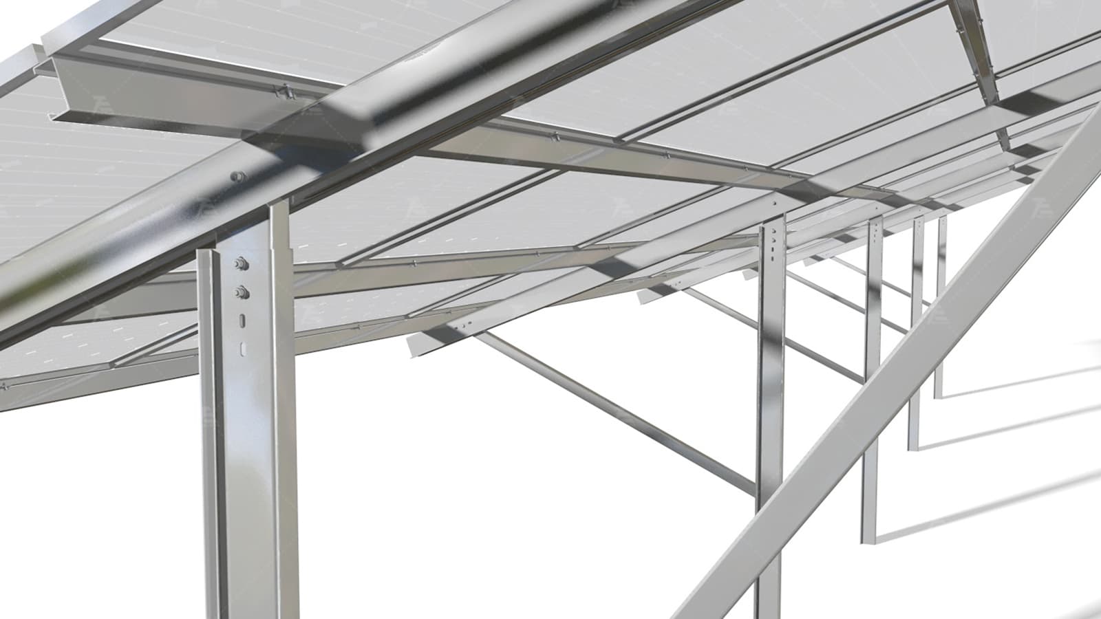 Pole Ground Solar Mounting System