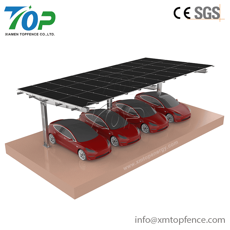 Carbon Steel Solar Carport Structure for Reside...
