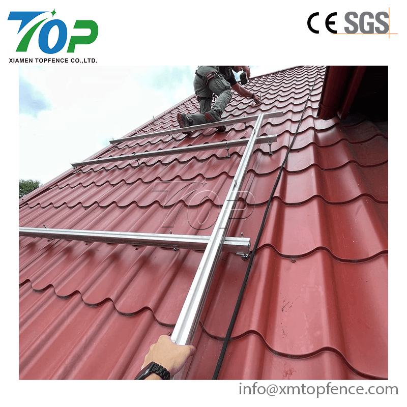 Solar Roof Mount Structure with Roof Clamp