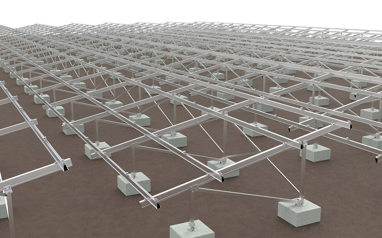 Aluminum Ground Solar Mounting System