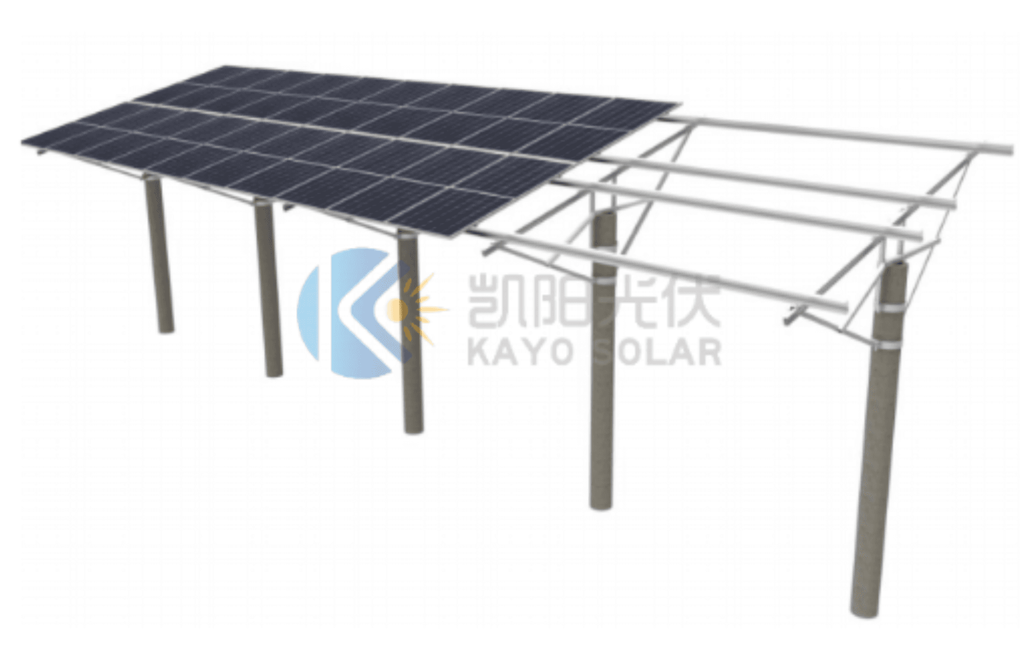 Fishery-PV Integration Solar Mounting System